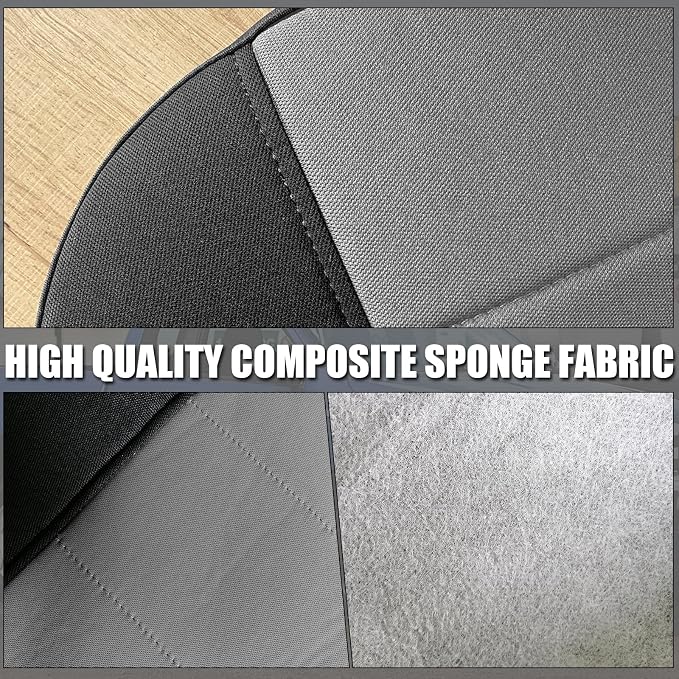 SAPUBK Front Seat Covers Replace for 1995-2000 Toyota Tacoma 60/40 Front Bench with Center Console, Driver and Passenger Knitted Fabric Composite Soft Foam Lining Airmesh Breathable Seat Cover