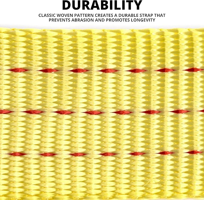 NEIKO 51005A Heavy-Duty Tow Strap with Hooks 2 Pack, 2 Inches by 20 Feet, Woven Polyester Webbing, and 10,000-Pound Capacity, HD Truck Recovery Strap and ATV Tow Strap, Tow Rope for Vehicles