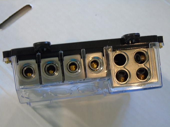 TEP 1 in 4 Out AGU Fused Eye Candy 0 4 Gauge Power Distribution Blocks Block 12V Car Truck Mobile Offroad