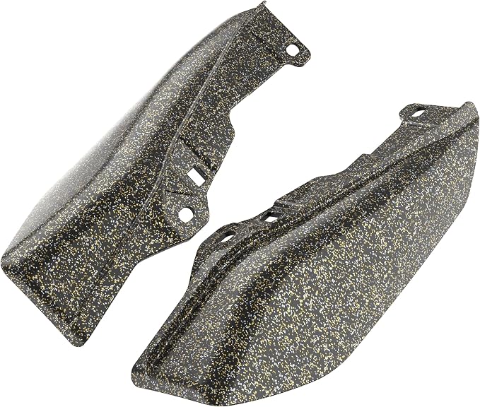 Color - Matched Mid Frame Air Deflectors Heat Shield, Perfectly Fit for Harley Touring Models 2009-2026 Hard Candy Black Gold Flake
