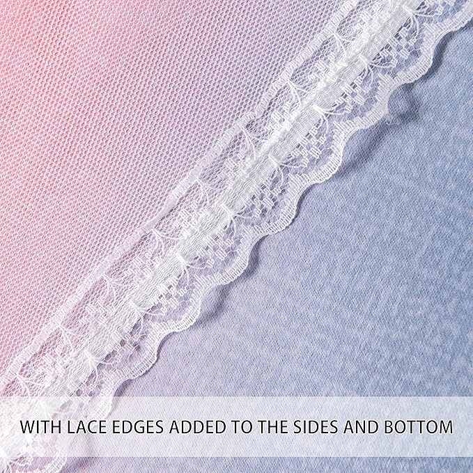XiDi Blackout Curtains for Girls Bedroom Decor 45 inches Long Window Curtains Colorful Rainbow Design 2 Panel Sets, Kids Room Unicorn Princess Theme Home Decor Ombre Drapes Grey/Pink/Purple W34 X L45