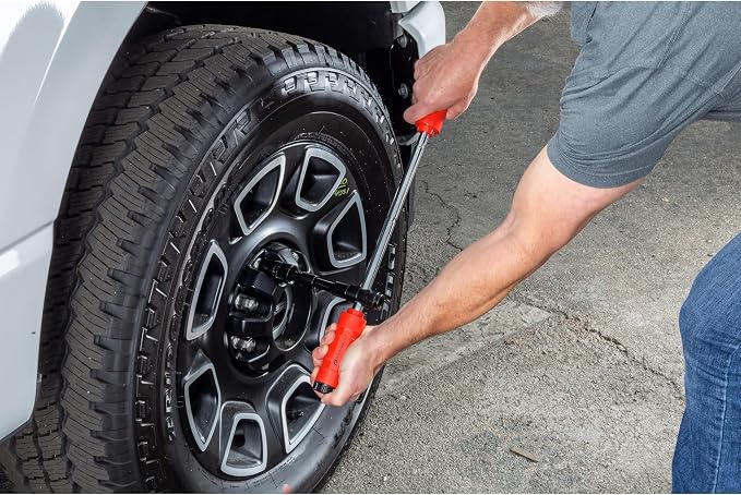 Powerbuilt Billy Club Universal Lug Wrench with Socket Storage, SAE and Metric, Remove Lug Nuts Tire Wheels - Gen-3 643045ECE
