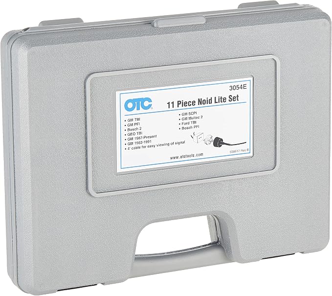 OTC 3054E Noid Lite/IAC Test Kit - Eliminate the EFI System or Idle Air Control as Possible Faults on No-Start Vehicles; Includes 8 Noid Lights, 2 IAC Testers, Harness Extension, and Storage Case