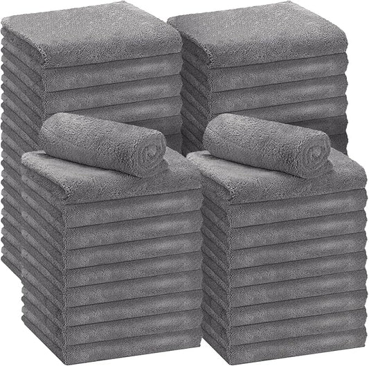Shimeyao Edgeless Microfiber Plush Towels for Cars Detailing Drying Wash Polishing Absorbent Cleaning Cloths, 500 GSM