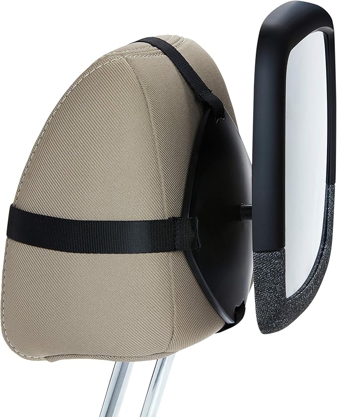 Munchkin Baby Car Mirror for Rear Facing Car Seats,Pivot 360 Baby in-Sight Adjustable Auto Mirror,Black,(Pack of 4)