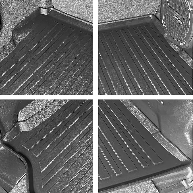 Premium Cargo Liner for Jeep Wrangler (JL) 4 Doors 2019-2026 Unlimited Sport Sahara Rubicon - Custom Fit Car Trunk Mat - All-Season Black Cargo Mat - 3D Shaped Laser Measured Trunk Liners