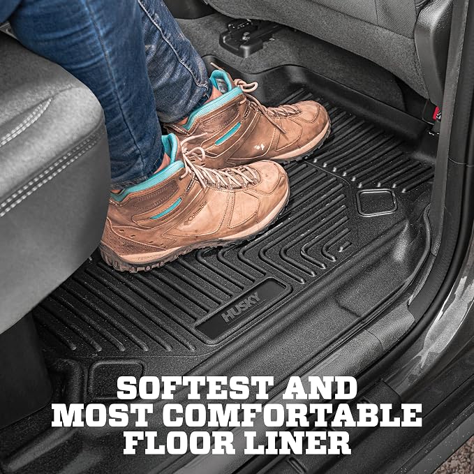 Husky Liners X-act Contour Floor Mats | Fits 2020-2026 Ford Explorer | Front Row, 2-pc Black - 54871