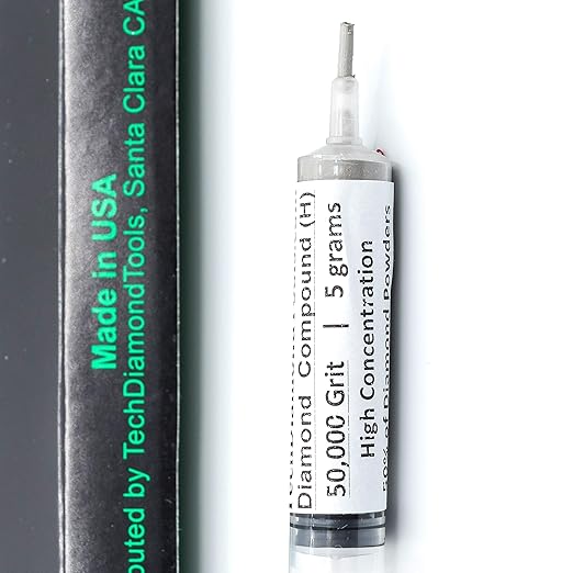 TechDiamondTools Kit of 3 Diamond Polishing Compound Polishing Paste USA Made 5000 14000 50000 Grit for Marble Glass Metal Rock Jewelry Resin Silver Gemstone with High Concentration of Diamond Powder