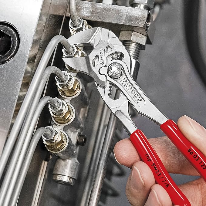 KNIPEX Mini Pliers Wrench and KNIPEX 87 01 180 7-1/4-Inch Cobra Pliers Bundle