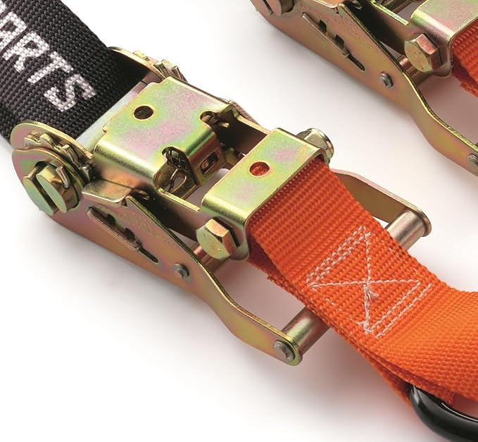 Premium KTM Soft Tie Downs with Ratchet and Clip Hooks (2 Pack), U6910048