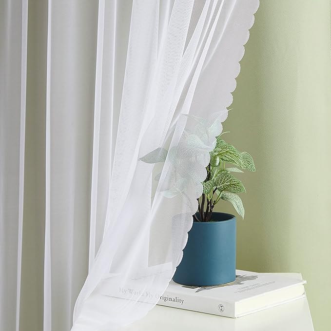 Bujasso Sage Green Blackout Curtains with Sheer Overlay Mix and Match Double Layer Thermal Insulated Window Panels 84 inch for Living Room Bedroom Green Drapes with Tiebacks Grommet Top 54" Wx84 Lx2